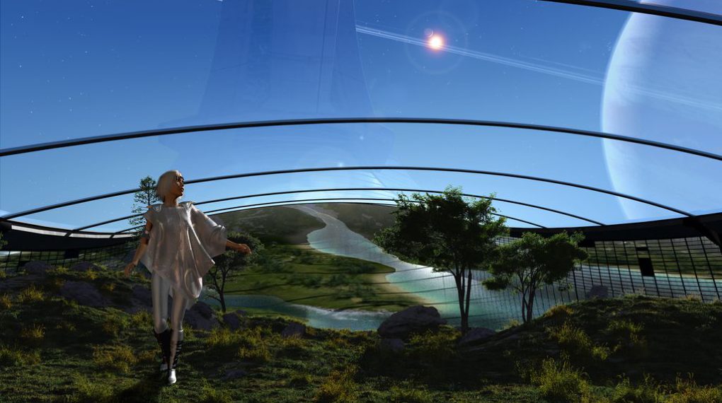 un anneau de vie dans l'espace